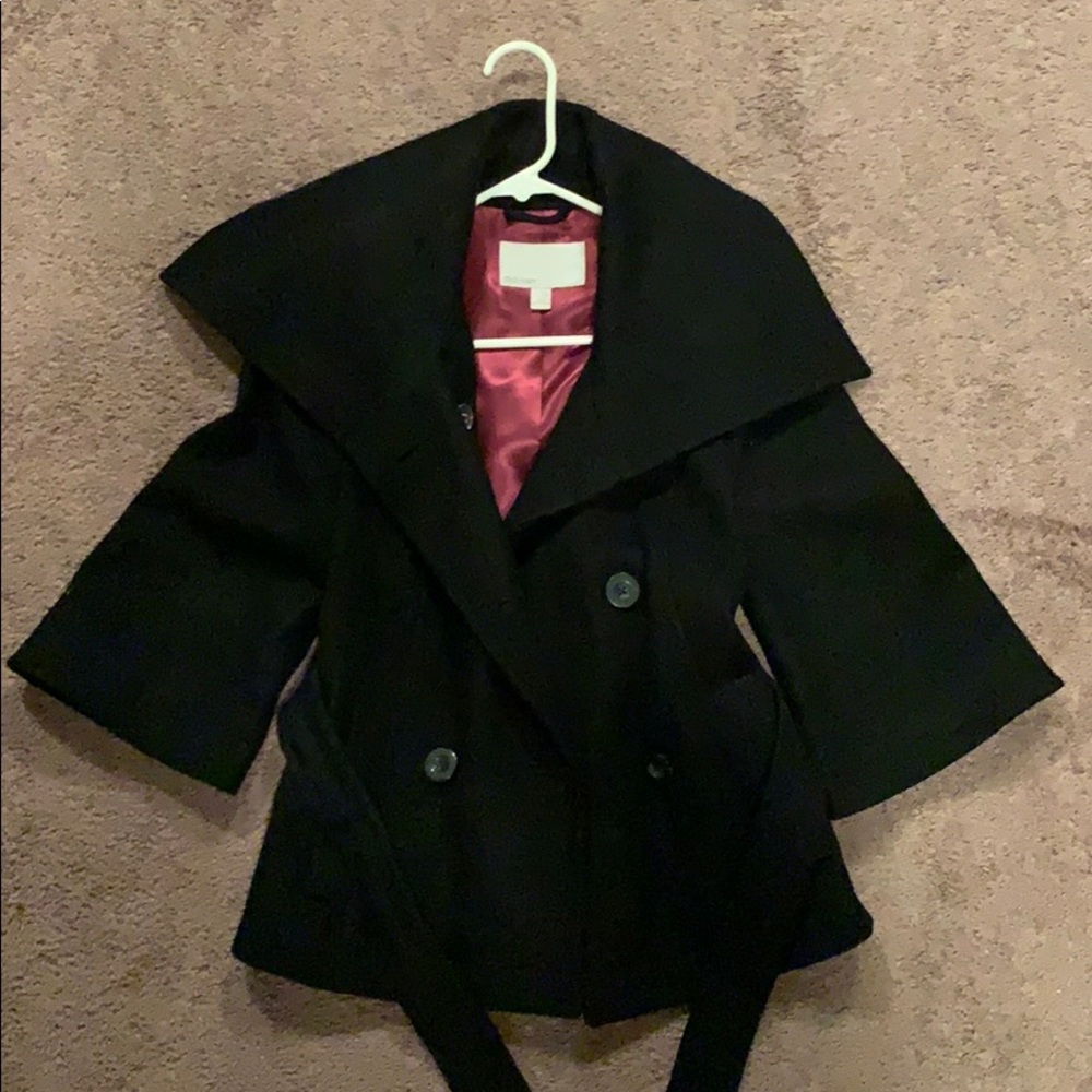 3/4 Sleeve Short Wrap Coat XS